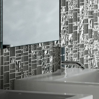 Mosaico in vetro - LYBERTY ONYX - Trend - levigato / da interno / da parete