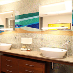 Mosaico in vetro - VITREO 113 - Trend - testurizzato / da interno / da parete