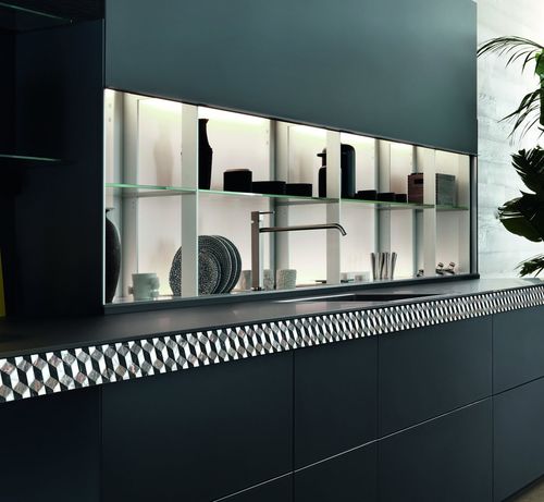 Scaffale modulare - Air Logica System - VALCUCINE - contemporaneo / in vetro / per cucina
