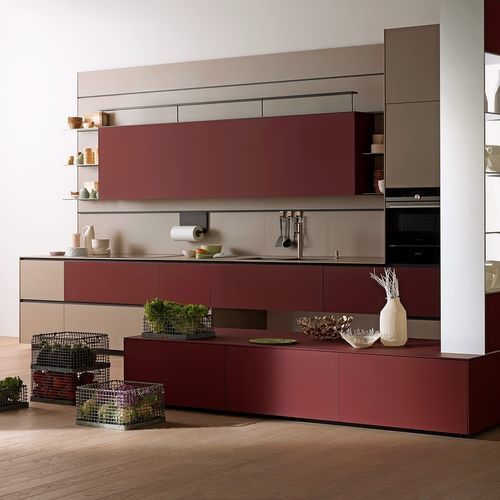 Cucina contemporanea - Riciclantica - VALCUCINE - in alluminio / in laminato / con isola