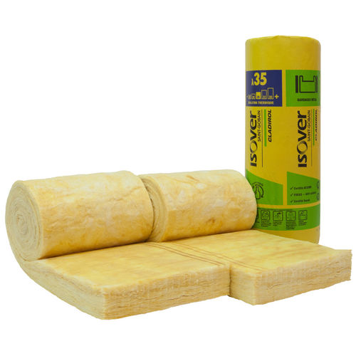 Isolante termo-acustico - Cladirol 35 - ISOVER SAINT-GOBAIN - in lana di vetro / in rotoli / per esterni