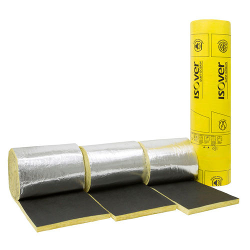 Isolante termo-acustico - Cladacoustic - ISOVER SAINT-GOBAIN - in lana di vetro / in rotoli / per esterni