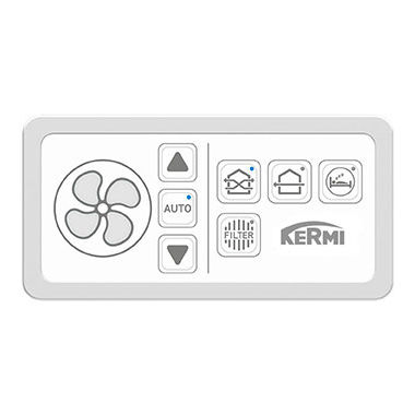 Pannello di controllo per sistema domotico - X-WELL D11 - KERMI - per sistema di ventilazione / a muro / professionale