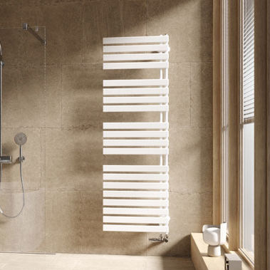 Scaldasalviette ad acqua calda - CREDO® HALF® FLAT - KERMI - elettrico / 0...500 w / 501 w...750 w