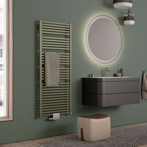 Scaldasalviette elettrico - GENEO® QUADRIS - KERMI - contemporaneo / in metallo / bianco