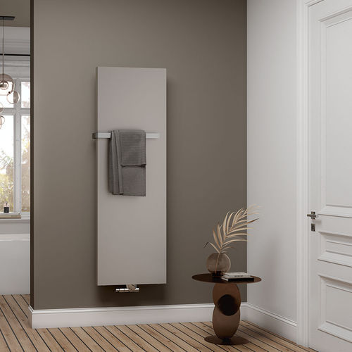 Scaldasalviette elettrico - RUBEO® - KERMI - contemporaneo / in acciaio inossidabile / bianco