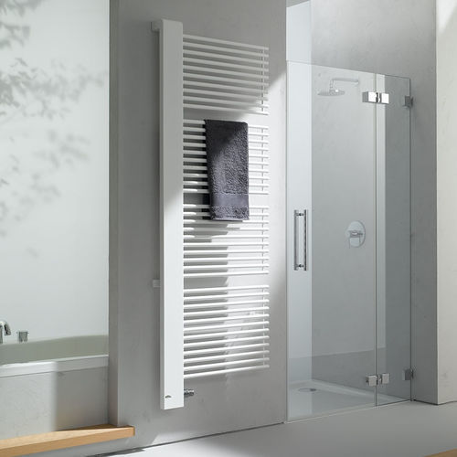 Scaldasalviette elettrico - CREDO® HALF® - KERMI - contemporaneo / in metallo / bianco
