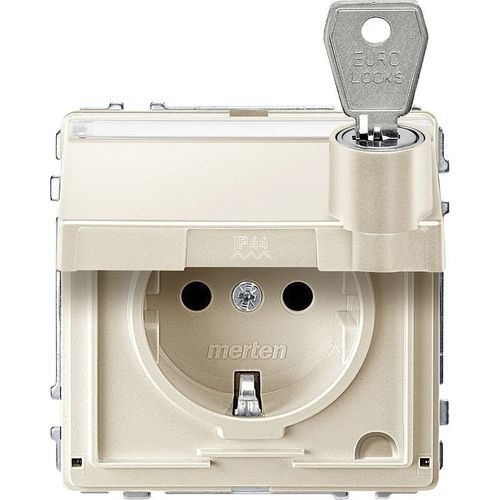Presa elettrica - MEG2316-7244 - Merten GmbH - di corrente / filomuro / da incasso