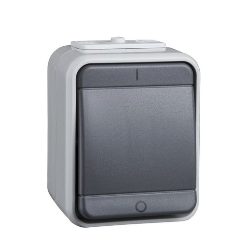 Interruttore a bascula - 441209 - Merten GmbH - elettronico / non incassato / doppio