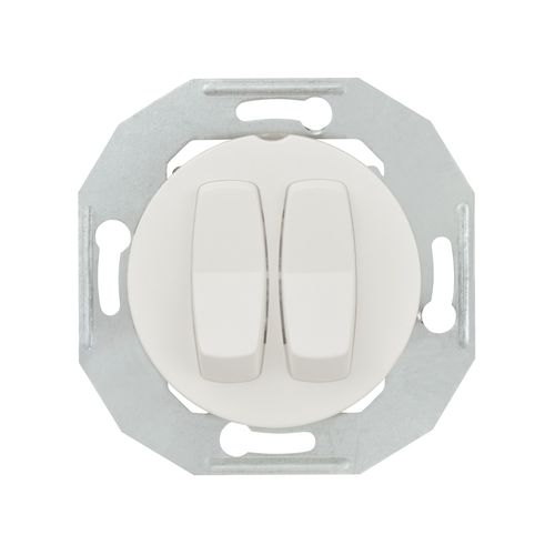 Interruttore a bascula - WDE011016 - Merten GmbH - ad incasso / doppio / in stile