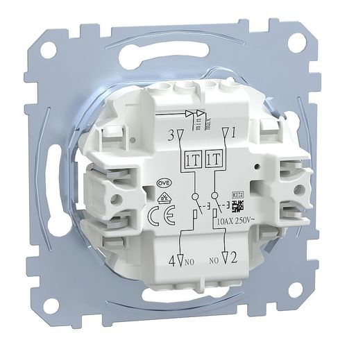 Interruttore a pulsante - MEG3055-0000 - Merten GmbH - a bascula / elettromeccanico / ad incasso
