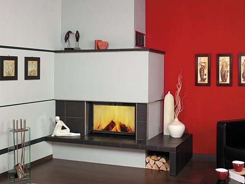 Camino a legna - 3/188.0 - Hark GmbH & Co. KG - da incasso / ad angolo / con focolare chiuso