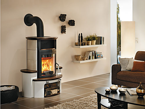 Stufa a legna - 34 GT ECOPLUS - Hark GmbH & Co. KG - contemporanea / in metallo / in maiolica