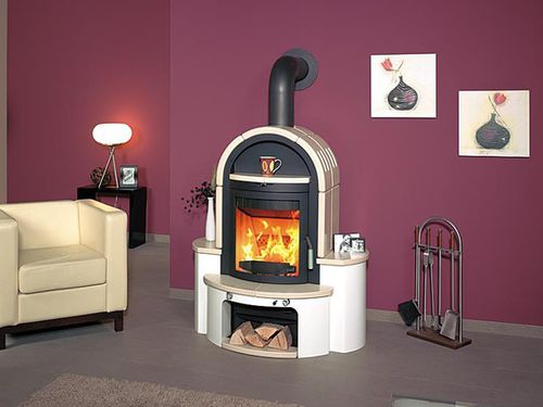 Stufa a legna - 52 GT ECOPLUS - Hark GmbH & Co. KG - contemporanea / in metallo / con scaldavivande