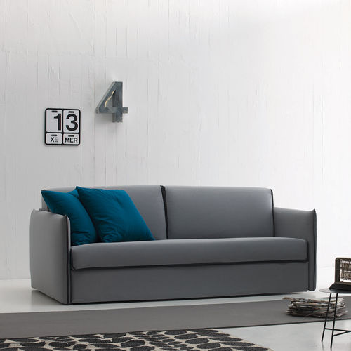 Divano letto - SPACE - Alberta - contemporaneo / in tessuto / grigio