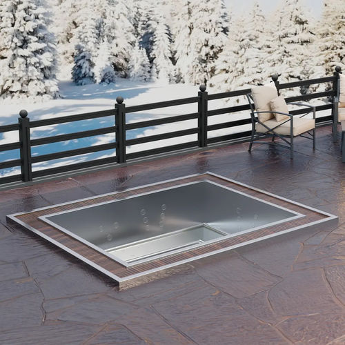 Spa da incasso - InnoVibe 6 - Aquavia Spa - rettangolare / 6 posti / in acciaio inox