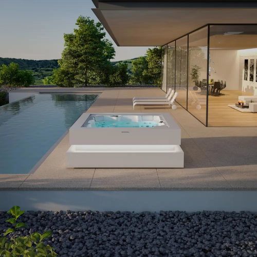 Spa fuoriterra - CUBE ERGO - Aquavia Spa - rettangolare / 3 posti / 4 posti