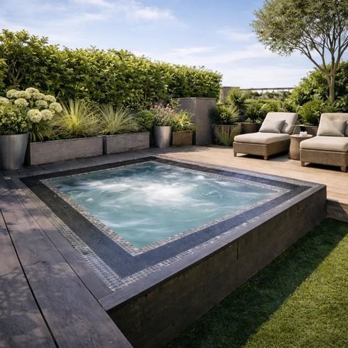 Spa da incasso - TILED 300 - Aquavia Spa - ad incasso / quadrata / 8 posti