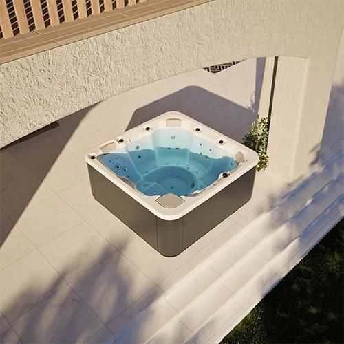 Spa da incasso - PULSE - Aquavia Spa - fuoriterra / quadrata / 6 posti