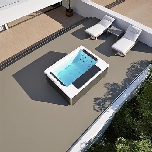 Spa fuoriterra - SUITE - Aquavia Spa - rettangolare / d'angolo / 3 posti