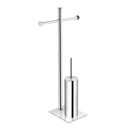 Scopino per WC in ottone cromato - 361904_ _ _ - Pomd'or - da pavimento