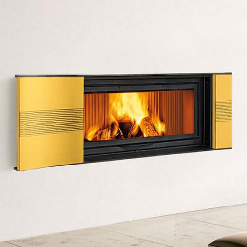 Rivestimento per camini contemporaneo - AMBURGO - Piazzetta - in maiolica / a doppia faccia / giallo