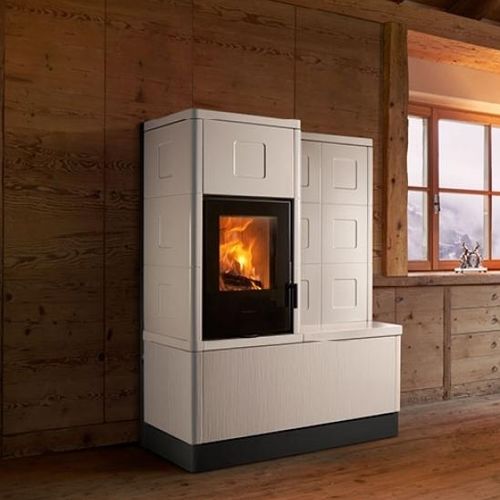 Stufa a legna - E228 K - Piazzetta - a pellet / 0 - 5 kW / 5 kW...10 kW