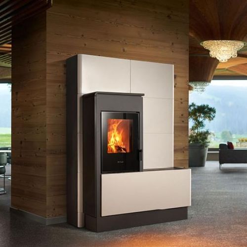 Stufa a legna - E228 H - Piazzetta - a pellet / 0 - 5 kW / 5 kW...10 kW