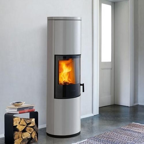Stufa a legna - E924 A-H - Piazzetta - 5 kW...10 kW / da appoggio / contemporanea