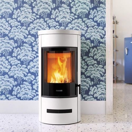 Stufa a legna - E129 M - Piazzetta - 5 kW...10 kW / da appoggio / contemporanea