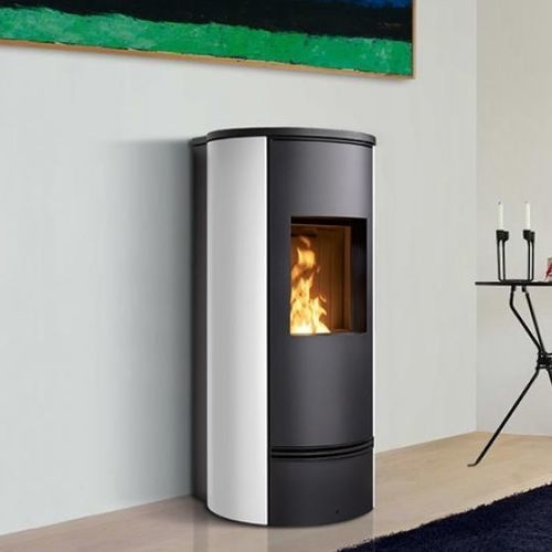 Stufa a pellet - P930 T - Piazzetta - 11 kW / da appoggio / contemporanea