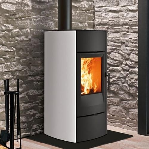 Stufa a legna - E530  - Piazzetta - 8.5 kW / da appoggio / contemporanea