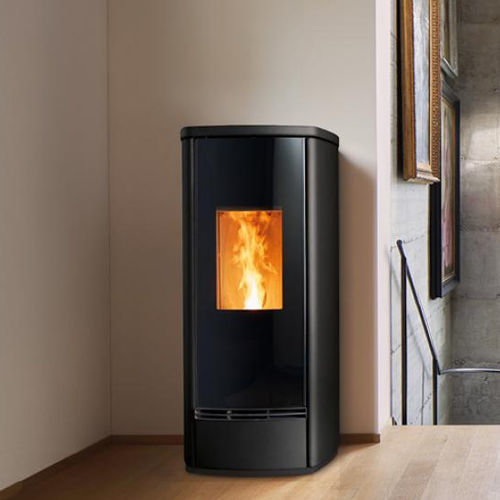 Stufa a pellet - P230 M STEEL - Piazzetta - 5 kW...10 kW / 0 - 5 kW / 11 kW