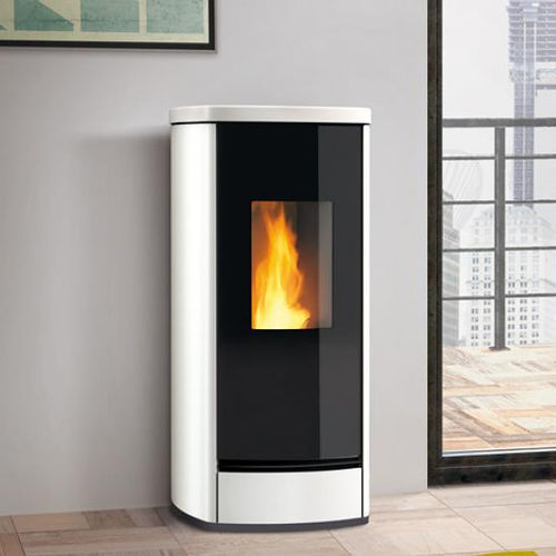 Stufa a pellet - P220 M STEEL - Piazzetta - 8 kW / 6 kW / 7 kW