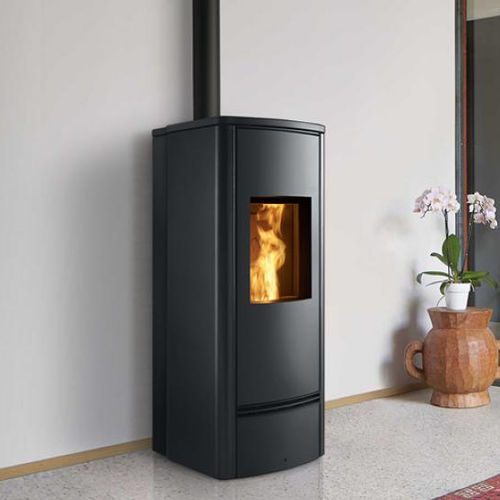 Stufa a pellet - P930 M STEEL - Piazzetta - 5 kW...10 kW / 0 - 5 kW / 11 kW