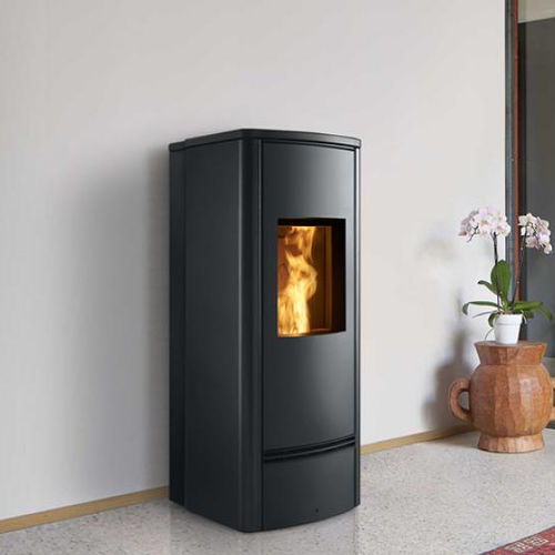 Stufa a pellet - P930 M STEEL - 5 STELLE - Piazzetta - 5 kW...10 kW / 0 - 5 kW / 11 kW