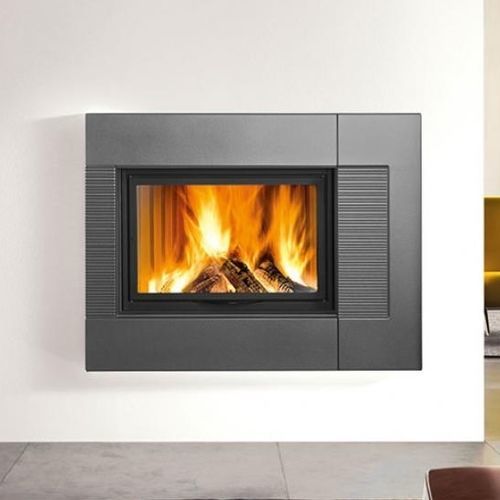 Rivestimento per camini contemporaneo - DRESDA - Piazzetta - in maiolica / a doppia faccia / bianco