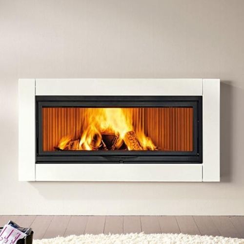 Rivestimento per camini contemporaneo - EASY - Piazzetta - in maiolica / a doppia faccia / bianco