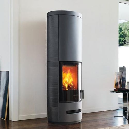 Stufa a legna - E929 D-H - Piazzetta - 5 kW...10 kW / da appoggio / contemporanea