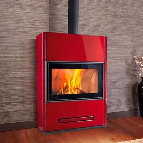 Stufa a legna - BERNA - Piazzetta - 10 kW...20 kW / da appoggio / contemporanea