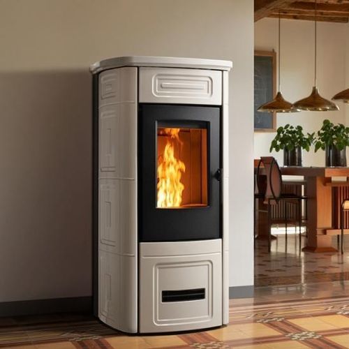 Stufa a pellet - P931 R - 5 STELLE - Piazzetta - 0 - 5 kW / 10 kW...20 kW / da appoggio