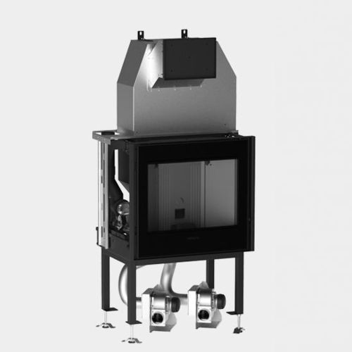 Focolare chiuso a pellet - MP 7 - Piazzetta - a 1 faccia / in metallo / da incasso