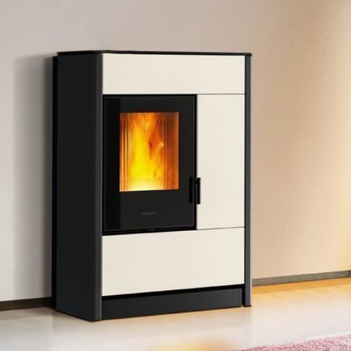 Stufa ibrida - E228 D-S - Piazzetta - a legna / a pellet / 4 kW