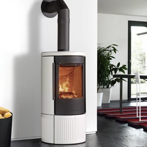 Stufa a legna - E909 - 5 - Piazzetta - 7 kW / da parete / ad angolo