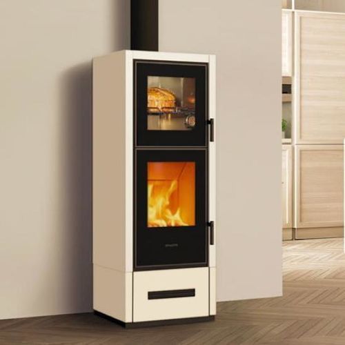 Stufa a legna - E928 D F - Piazzetta - 9 kW / da parete / ad angolo