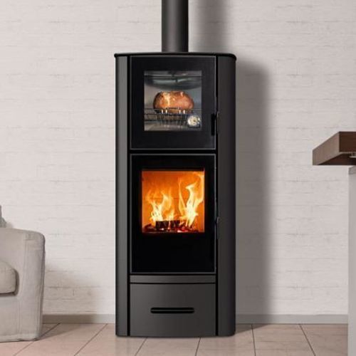 Stufa a legna - E928 F - Piazzetta - 5 kW...10 kW / da parete / ad angolo