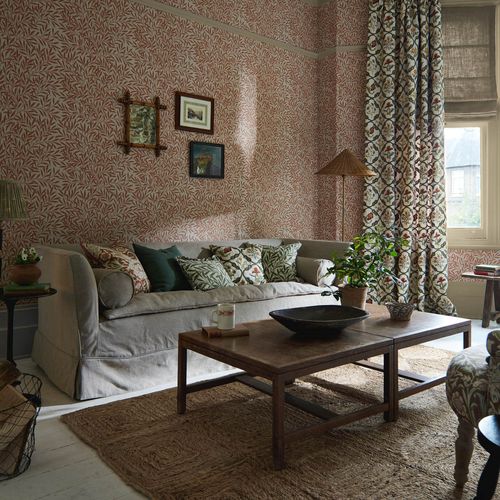 Tenda con motivi floreali - MAYS COVERLET - MORRIS & Co. - con motivi naturali / in lino / in acrilico