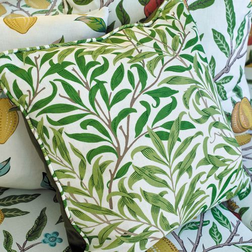Cuscino da esterno - WILLOW BOUGHS - MORRIS & Co. - rettangolare / quadrato / con motivi naturali