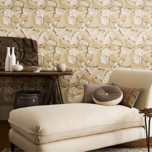 Carta da parati classica - ACANTHUS  - MORRIS & Co. - con motivi naturali / aspetto tessuto / aspetto carta da parati