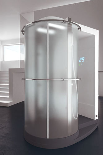 Box doccia multifunzione - EMY® - SAUNA ITALIA SPA - in vetro / con sportello battente / circolare